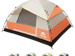 Camping Tent 2/4 Person - Family Dome Waterproof Backpack Tents with Top Rainfly, Ultralight Easy Set Up Small Tents with Carry Bag for 4 Season Hiking Glamping Beach Outdoor