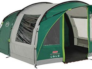 Coleman Rocky Mountain 5 Plus Family Tent, 5 Man Tent, Blocks up to 99 Percent of Daylight, 2 Bedroom Family Tent, 100 Percent Waterproof Camping Tent for 5 Person, Also Ideal to Camp in The Garden
