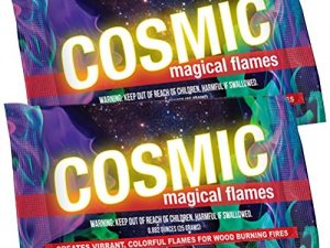 Magical Cosmic Flames Fire Color Changing Packets for Fire Pit - (12 Pack) - Campfire, Bonfire, Outdoor Fireplace – Magical, Colorful, Rainbow, Funky, Mystic Flames – Twice The Color – Half The Price