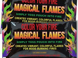 Magical Flames Create Colorful & Vibrant Flames for Fire Pit - (12 Pack) - Campfire, Bonfire, Outdoor Fireplace – Magical, Colorful, Rainbow, Mystic – Twice the Color – Half the Price