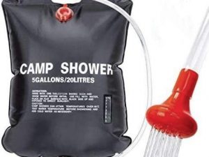 VIGLT Portable Shower Bag 5 Gallons Camping Shower Bag 20L with Removable Hose and Shower Head for Camping Outdoor Traveling Hiking Summer Shower