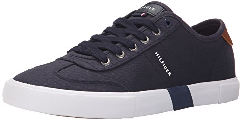 Tommy Hilfiger Men's Pandora Sneaker, Navy Canvas, 7.5