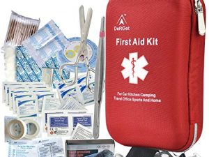 deftget 163 Pieces First Aid Kit Waterproof IFAK Molle System Portable Essential Injuries Medical Emergency Equipment Survival Kits for Car Kitchen Camping Travel Office Sports Home