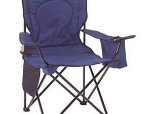 Coleman Cooler Quad Portable Camping Chair, Blue